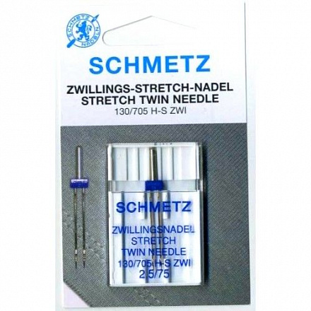 Игла SCHMETZ двойн.стрейч 75\2,5 (1 шт)